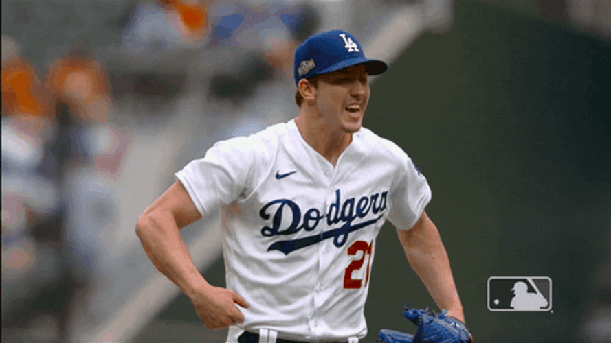 Yeah Baseball Player Walker Buehler Shouting GIF