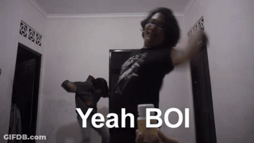 Yeah Boi Dancing Men Meme GIF