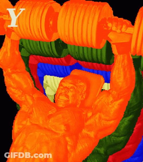 Yeah Buddy Neon Body Build Post GIF