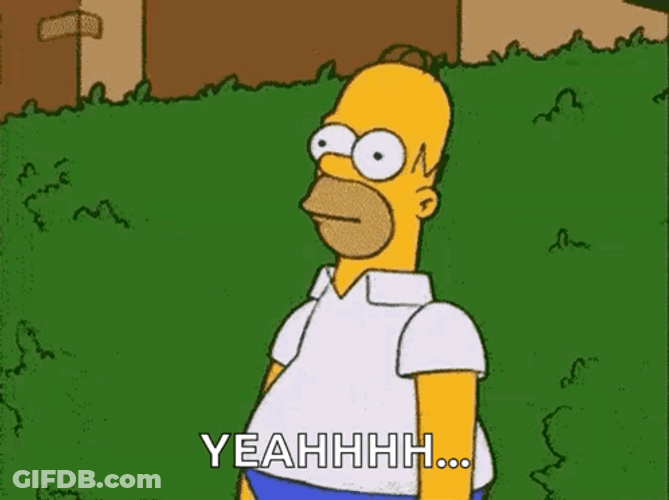 Yeah Homer Hiding GIF