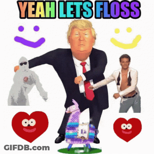 Yeah Lets Floss Trump Dance GIF