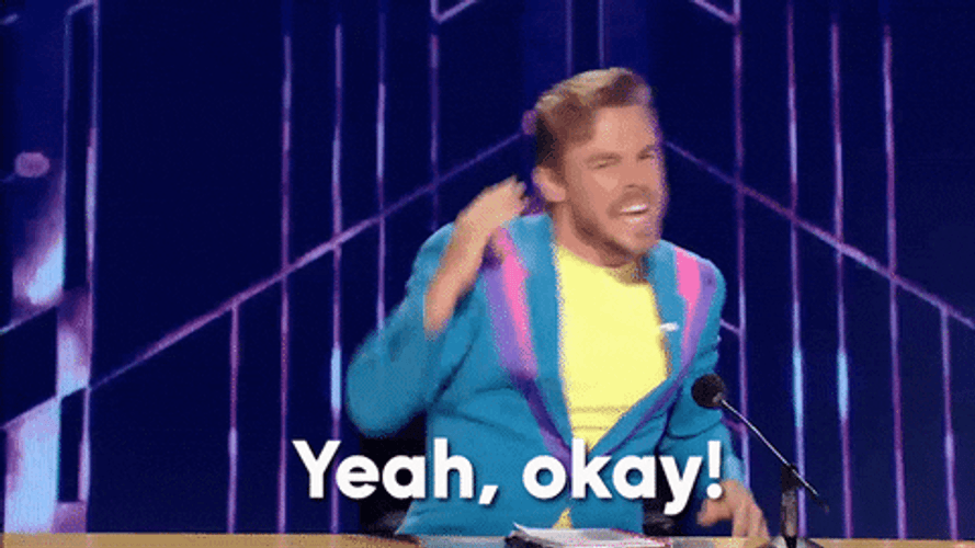 Yeah Okay Excited Derek Hough Dancing GIF