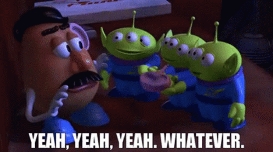 Yeah Sure Sure Whatever GIF
