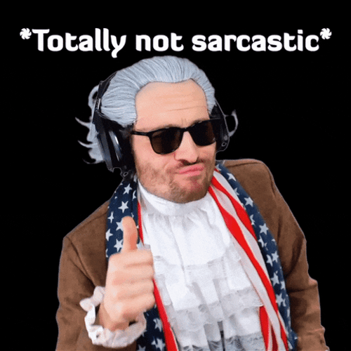 Yeah Sure Totally Not Sarcastic GIF