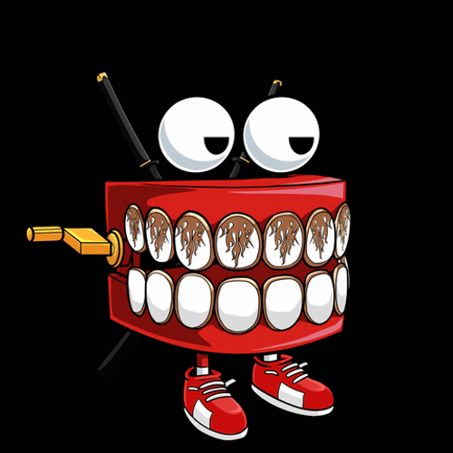 Yeah Sure Walking Gum GIF