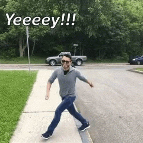 Yeeeey! Jumping For Joy GIF