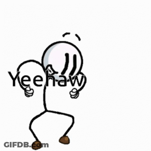Yeehaw Stickman Dance GIF