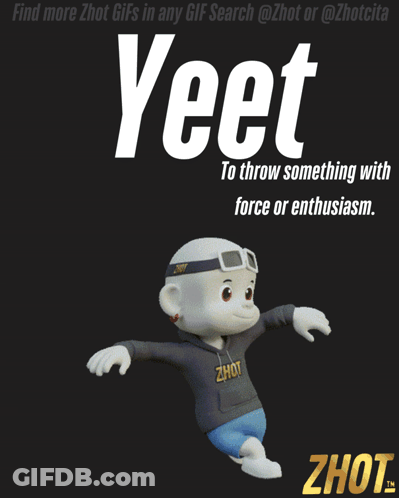 Yeet Cartoon Character GIF