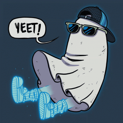 Yeet Cool Ghost Art GIF
