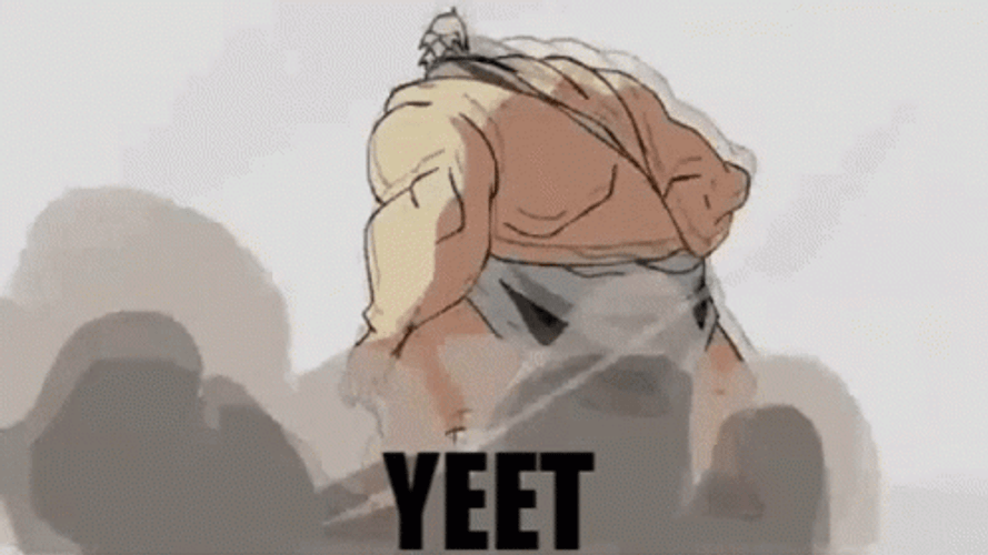 Yeet Kick Adam Vs Zeus GIF