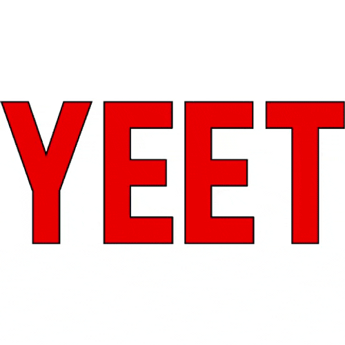 Yeet Rainbow Sports Text GIF