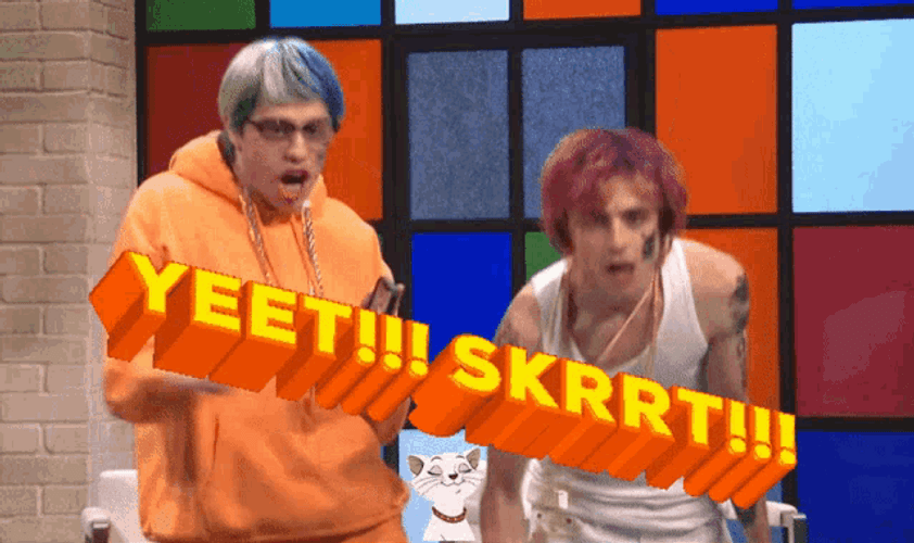 Yeet Skrrt Rap SNL GIF