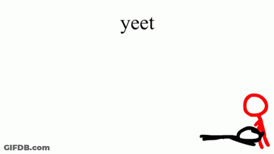 Yeet Stick Figure Cartoon GIF