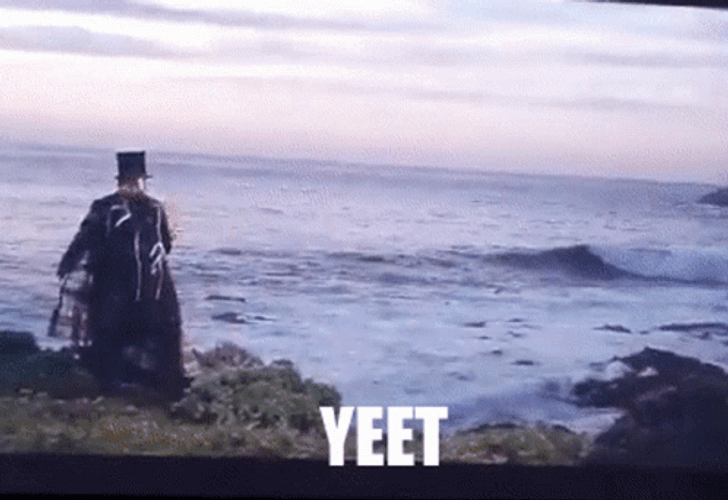 Yeet Throw Ocean Trash GIF