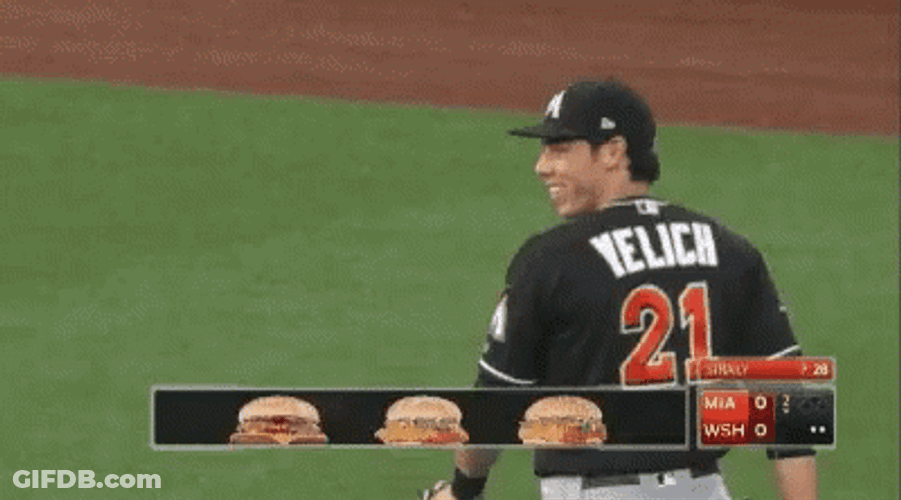 Yelich Joking With Teammates GIF