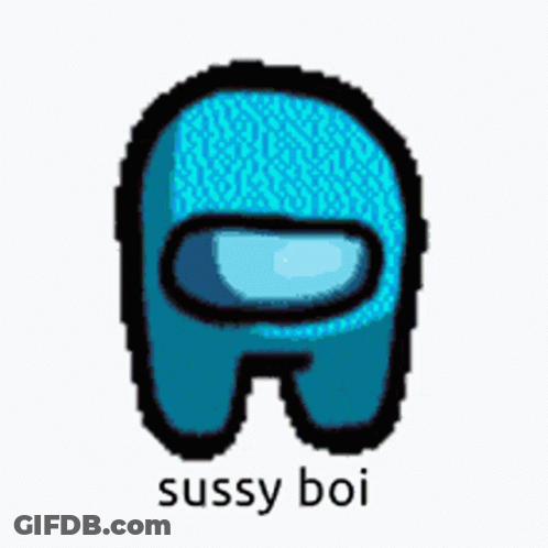 Yellow Among Us Character Sussy Boi GIF