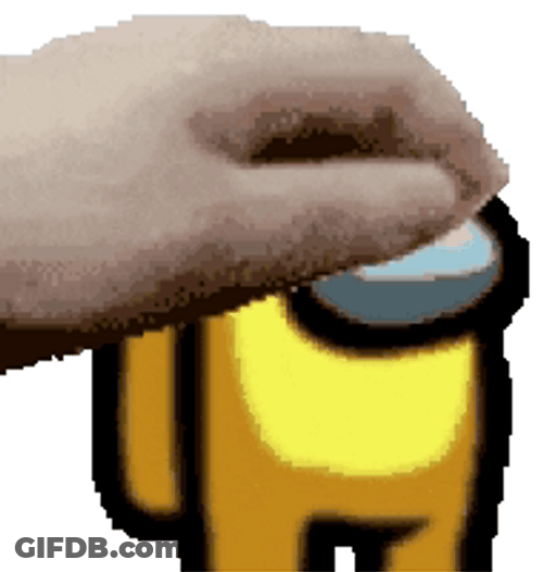 Yellow Among Us Squishy GIF