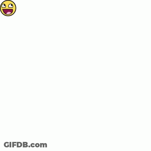 Yellow And Black Smiley Face With Big Smile GIF