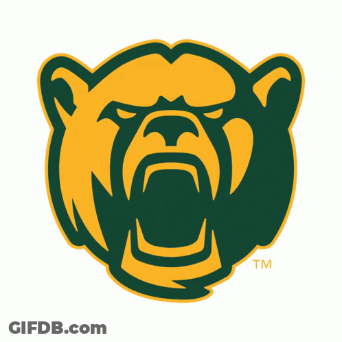Yellow And Green Bear Logo With TM GIF