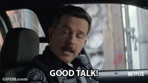 Yellow And Purple Real Talk Logo GIF