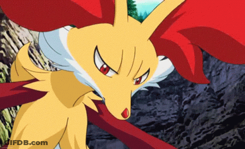 Yellow And Red Pokemon Close Up GIF