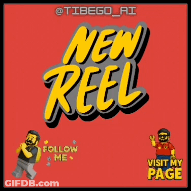 Yellow And Red Sign Saying New Reel GIF