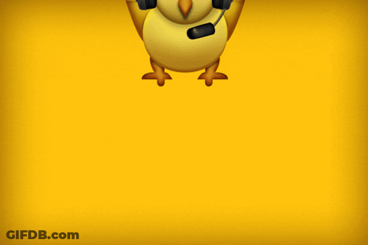 Yellow Baby Chick Game Time GIF