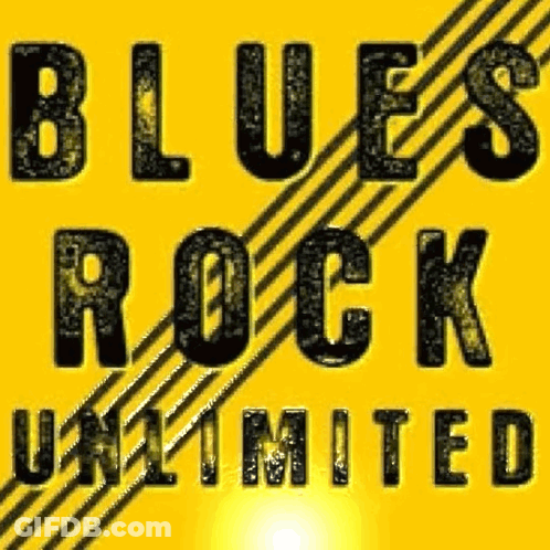 Yellow Background Blues Rock Unlimited GIF