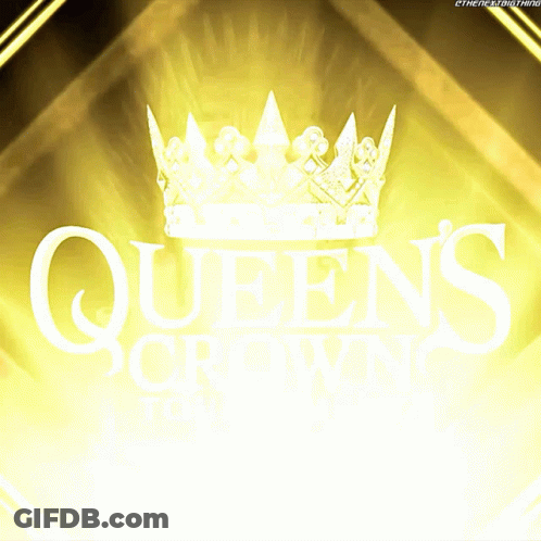 Yellow Background Crown Queens Crown Tour GIF