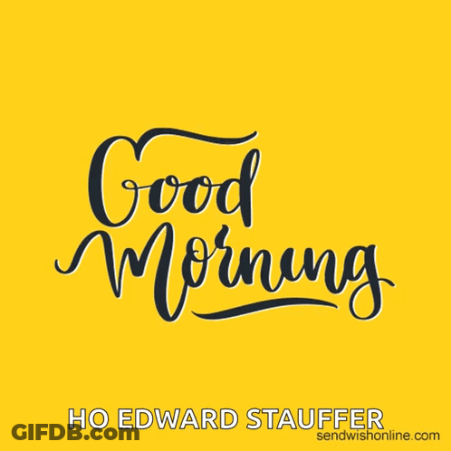 Yellow Background Cup Of Coffee Good Morning GIF