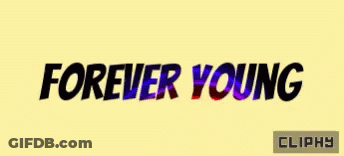 Yellow Background Forever Young Cliphy GIF