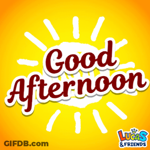 Yellow Background Good Afternoon GIF