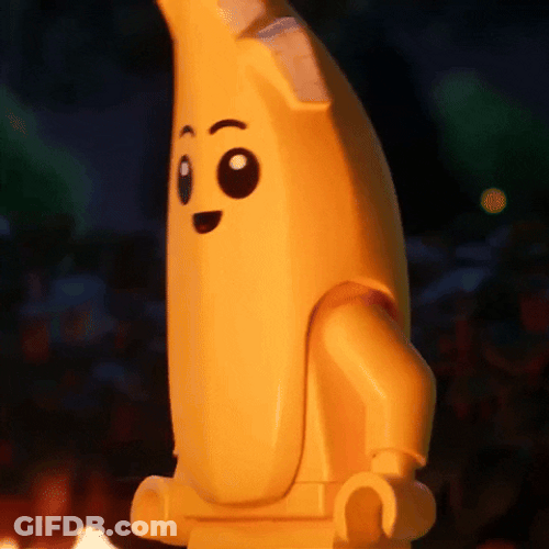 Yellow Banana Lego Dancing GIF
