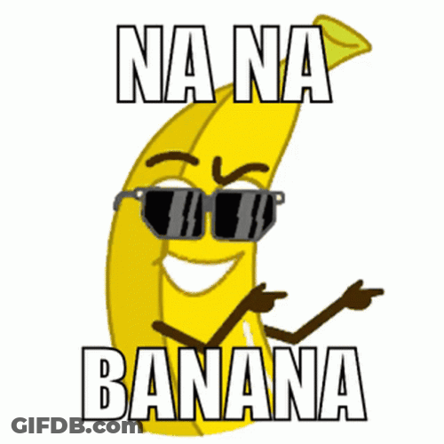 Yellow Banana Wink Sunglasses GIF