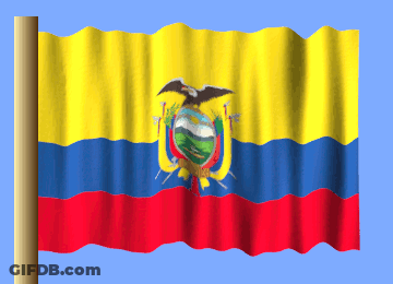 Yellow Blue And Red Flag With Eagle On Top GIF