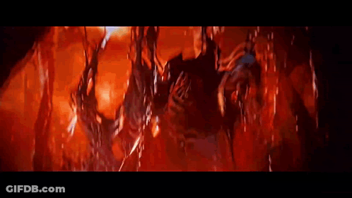 Yellow Blue Red Flag With Eagle On Top GIF
