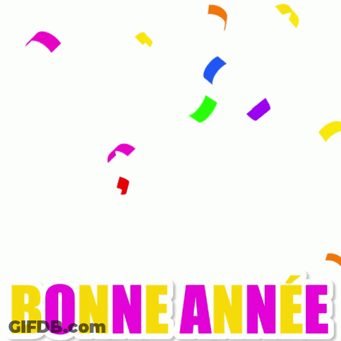 Yellow Bunny Wearing Party Hat Bonne Annee GIF