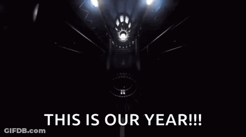 Yellow Car Driving Down Road Saying This Is Our Year GIF