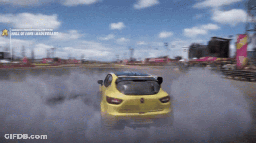 Yellow Car Driving Hall Of Fame Leaderboard GIF