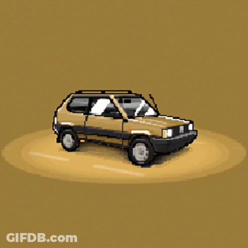 Yellow Car GIF