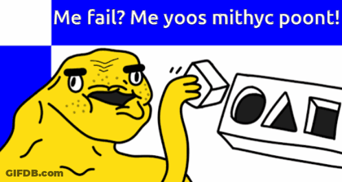 Yellow Cartoon Character Holding Oat Sign GIF