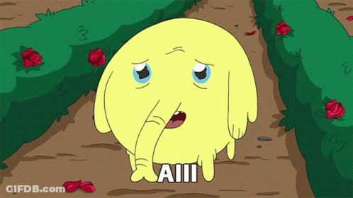 Yellow Cartoon Character Saying Aiiii GIF