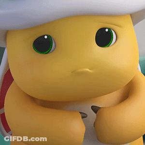 Yellow Cartoon Character With Green Eyes Sad GIF