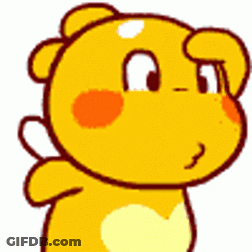 Yellow Cartoon Dinosaur Searching GIF