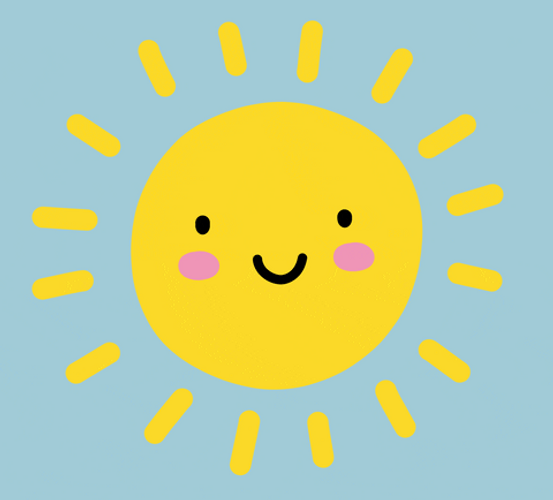 Yellow Cartoon Sun GIF