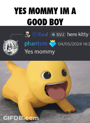 Yellow Cartoon Tongue Out Yes Mommy Im A Good Boy GIF
