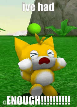 Yellow Cat Saying Ive Had Enough GIF