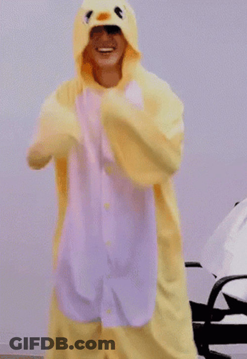 Yellow Chick Dancing Winner Winner Chicken Dinner GIF