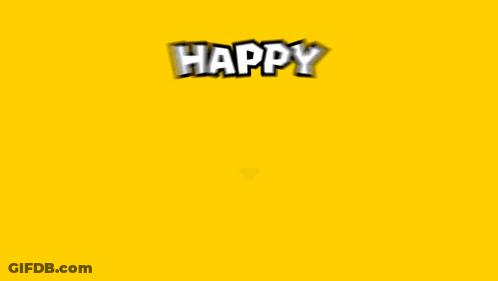 Yellow Circle Saying Happy Mario Day GIF