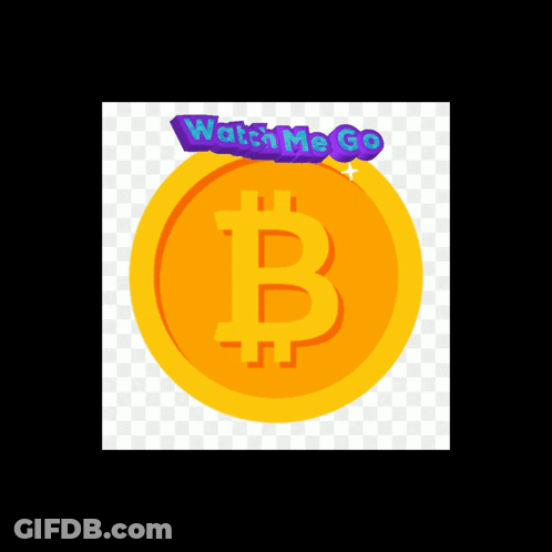 Yellow Coin With Letter B Saying Watch Me Go GIF
